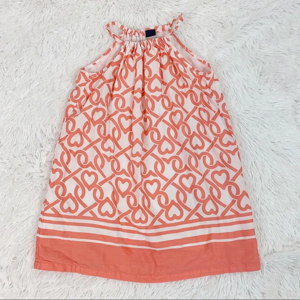 Gap stripe heart print halter neck Summer‎ dress